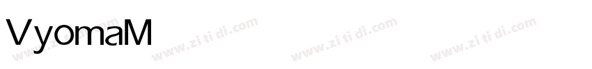 Vyoma Medium字体转换
